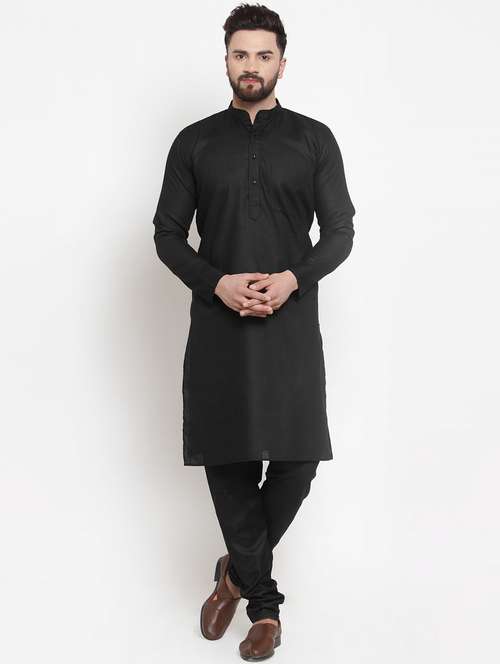 mandarin neck fancy long kurta - 19148154 -  Standard Image - 0