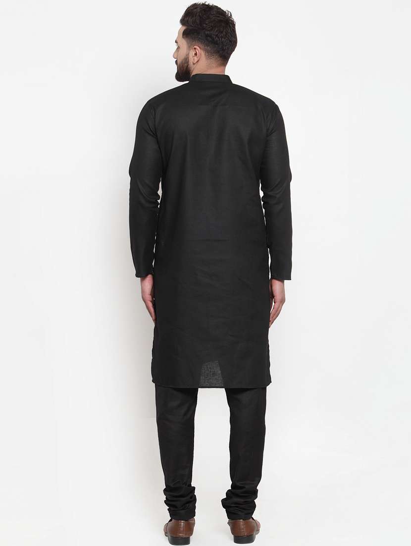 mandarin neck fancy long kurta - 19148154 -  Standard Image - 3