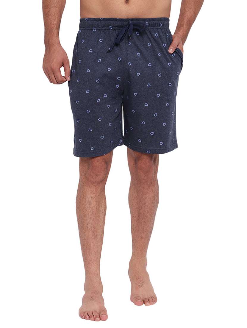 mid rise printed shorts