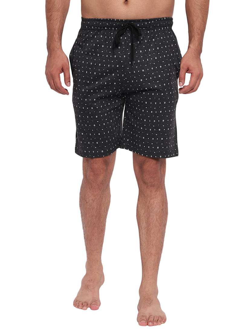 mid rise printed shorts