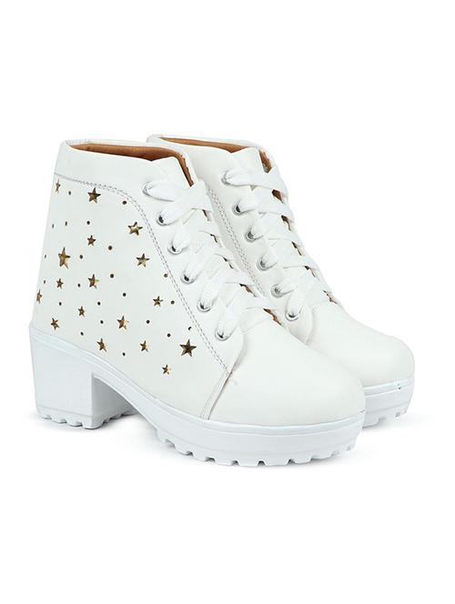 white ankle boot - 19154943 -  Standard Image - 0