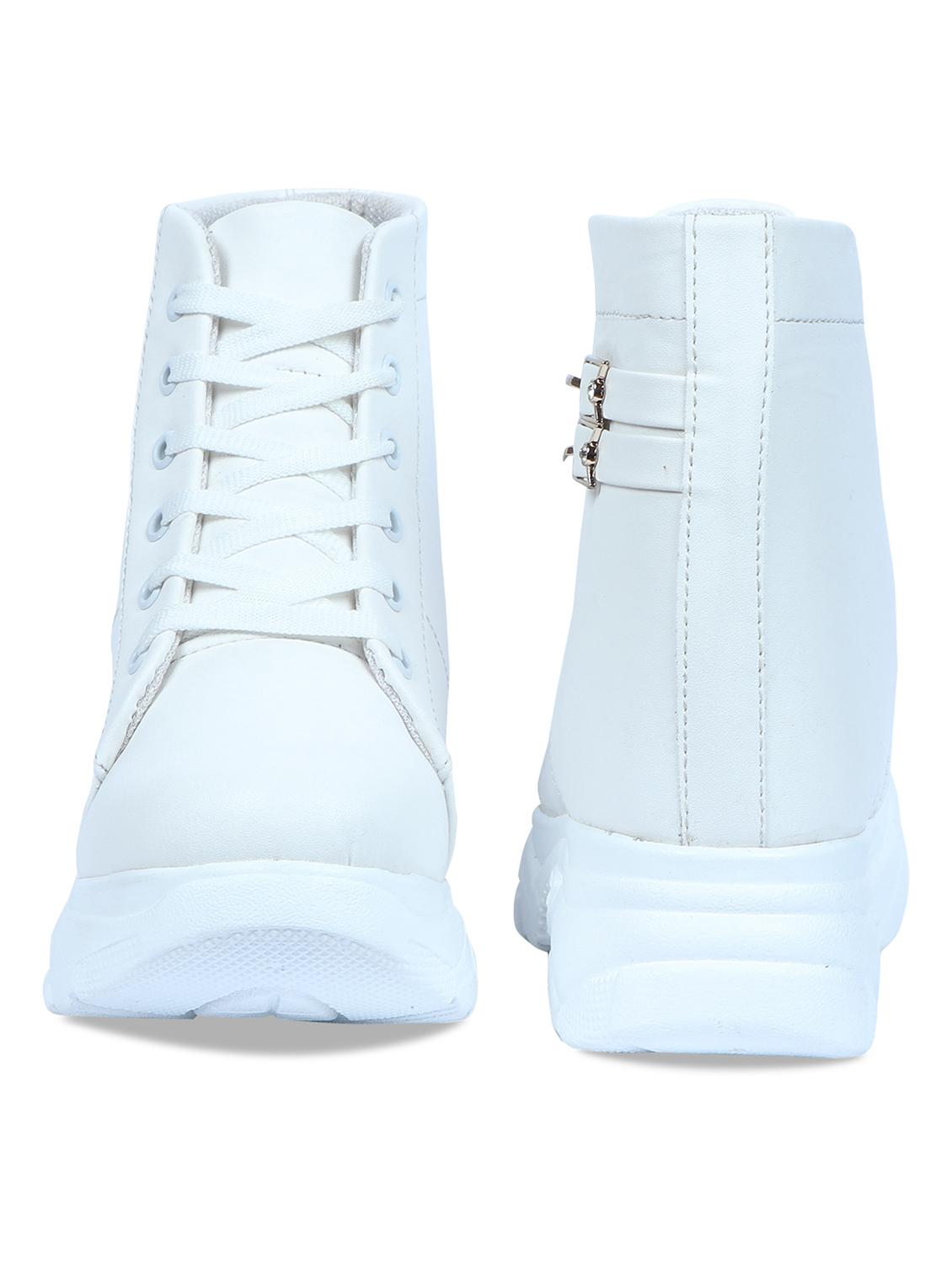 white lace up boot - 19155000 - Standard Image - 3