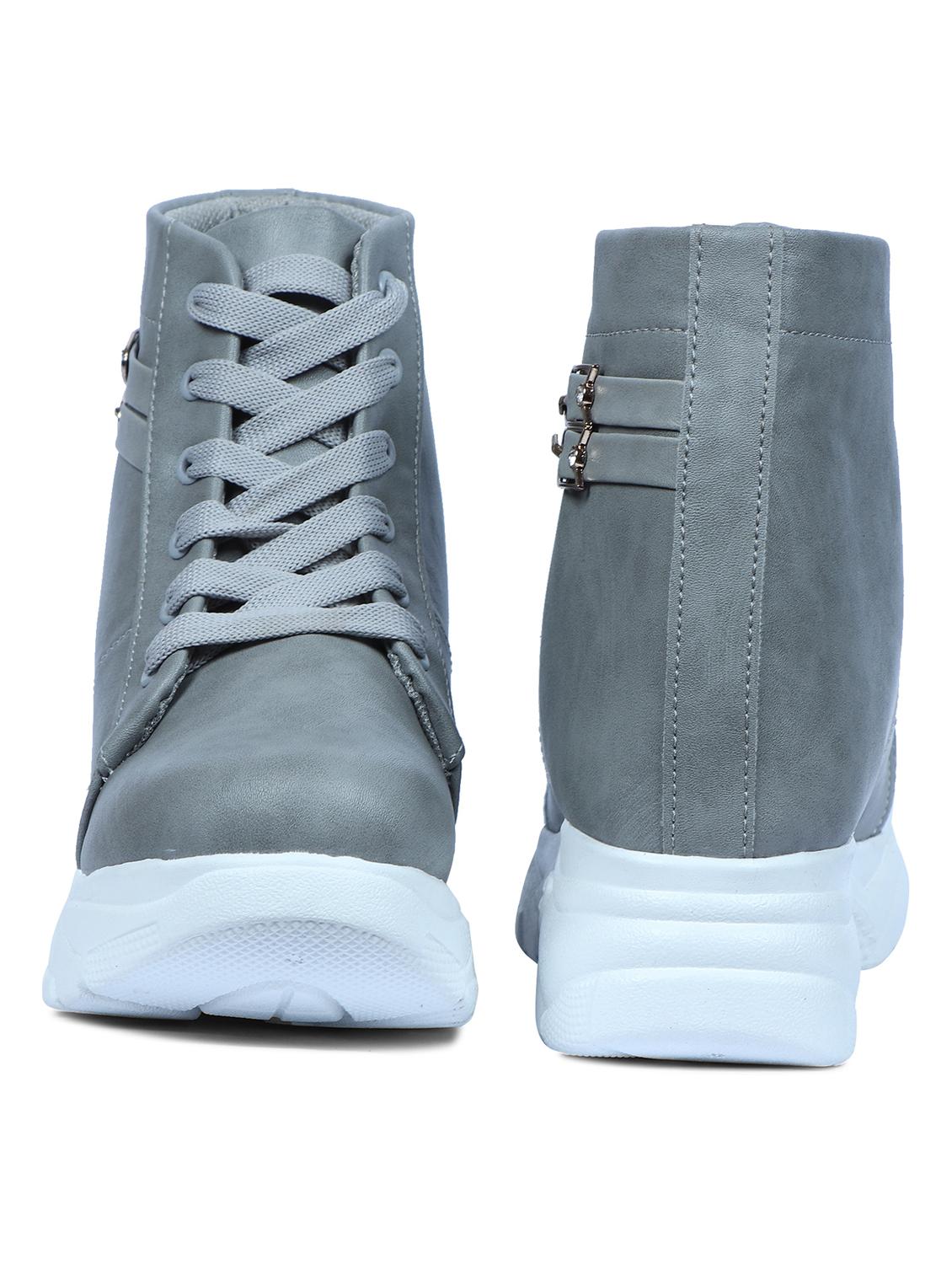 grey lace up boot - 19155002 - Standard Image - 3