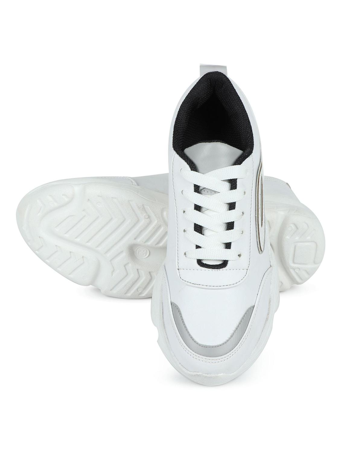 white lace up sneaker - 19155431 - Standard Image - 5