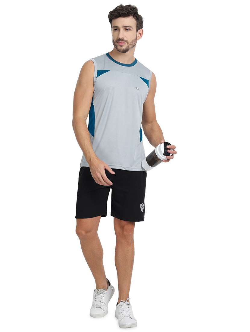 round neck color block t-shirt - 19155903 -  Standard Image - 3