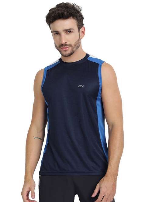 round neck color block t-shirt - 19155910 -  Standard Image - 0