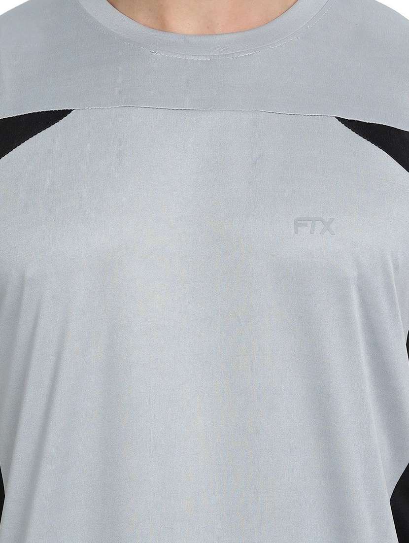 round neck color block t-shirt - 19155911 -  Standard Image - 3