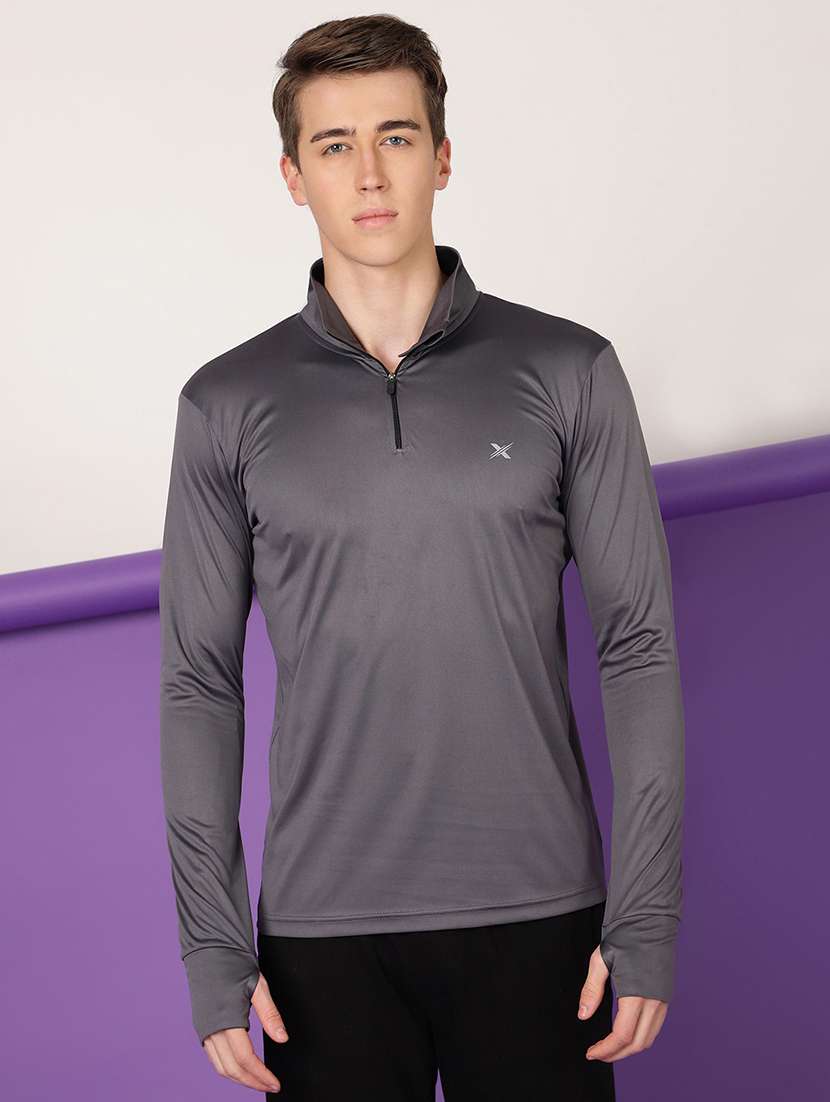 grey polyester t-shirt