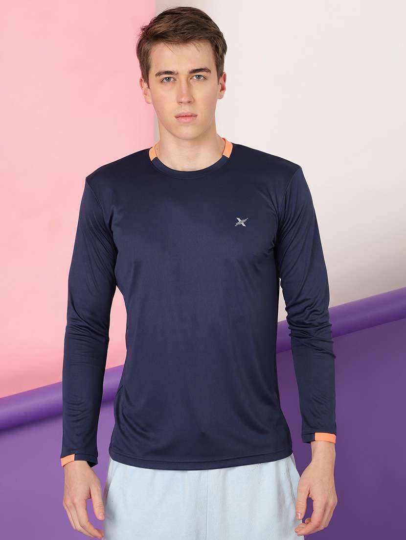 blue polyester t-shirt