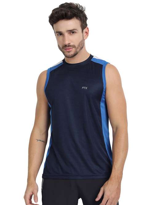 blue polyester t-shirt - 19157262 -  Standard Image - 0