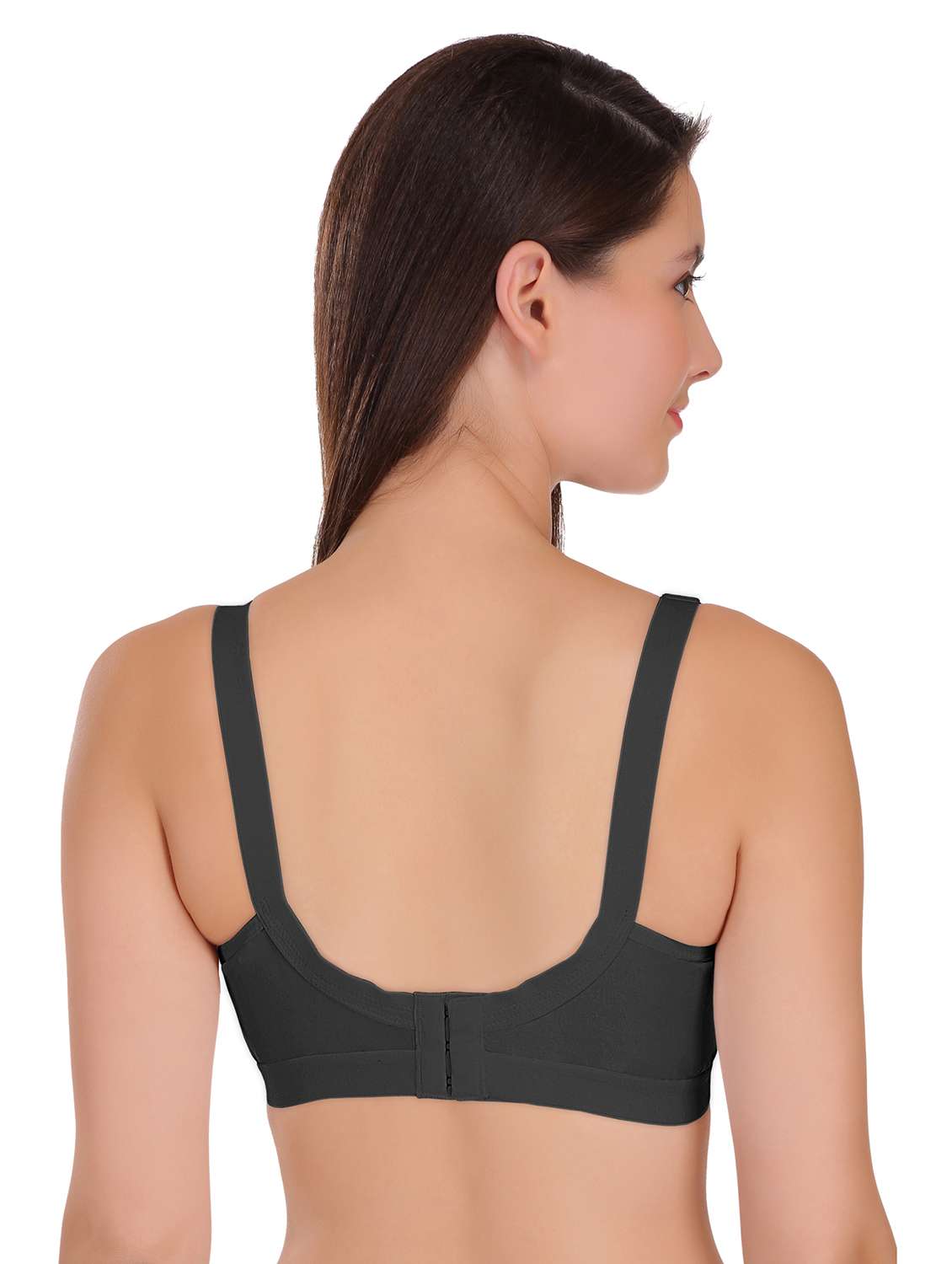 black polyamide minimizer bra combo - 19157413 -  Standard Image - 3
