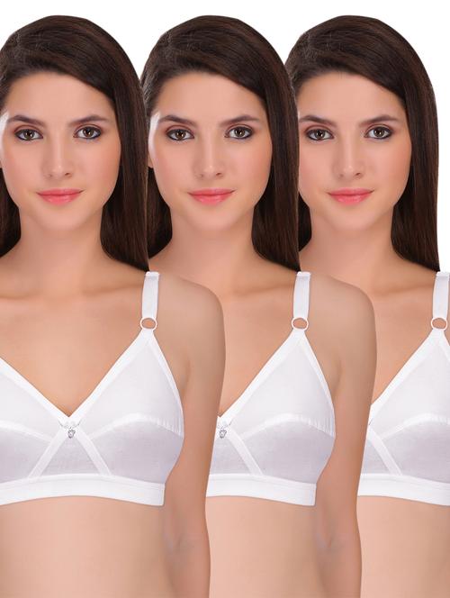 white polyamide minimizer bra combo - 19157416 -  Standard Image - 0