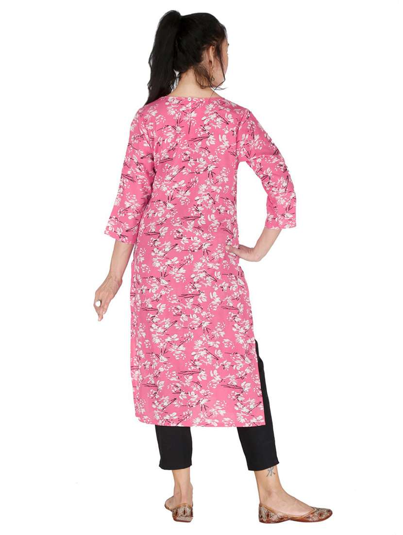 women's straight kurta - 19158125 -  Standard Image - 3