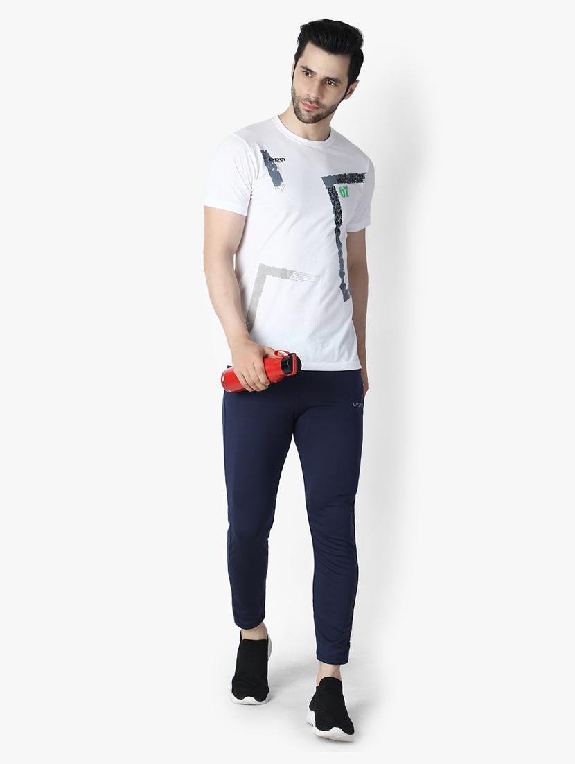 solid mid rise track pant - 19159624 - Standard Image - 3