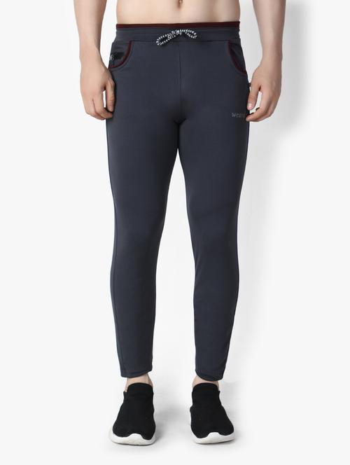 solid mid rise track pant - 19159626 - Standard Image - 0