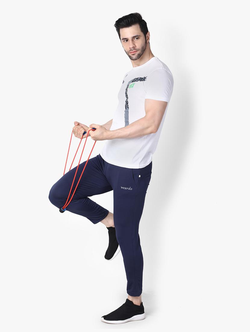 solid mid rise track pant - 19159630 - Standard Image - 3