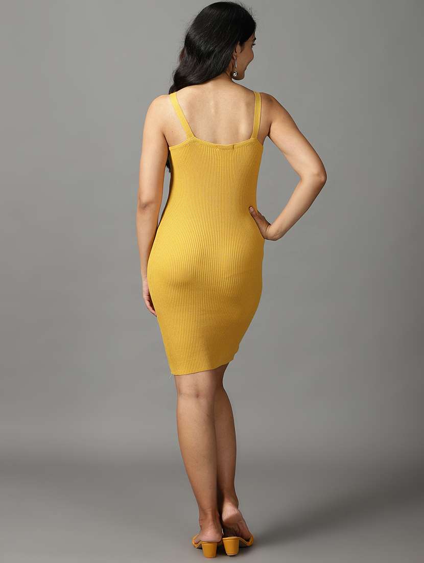 women's bodycon self design dress - 19159688 - Standard Image - 3
