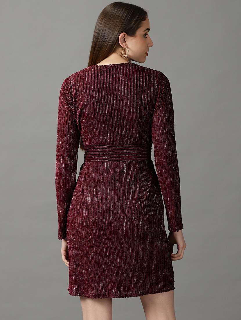 women's sheath self design dress - 19159729 -  Standard Image - 3