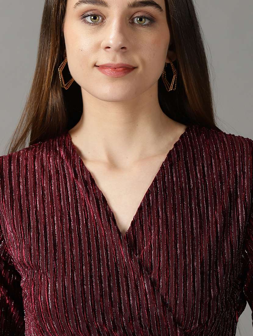 women's sheath self design dress - 19159729 -  Standard Image - 5