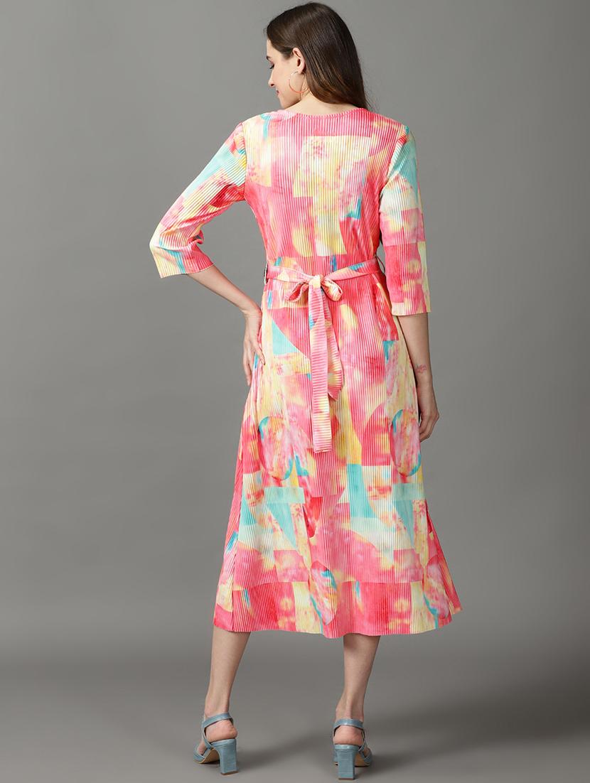 women's printed dress - 19159742 - Standard Image - 3