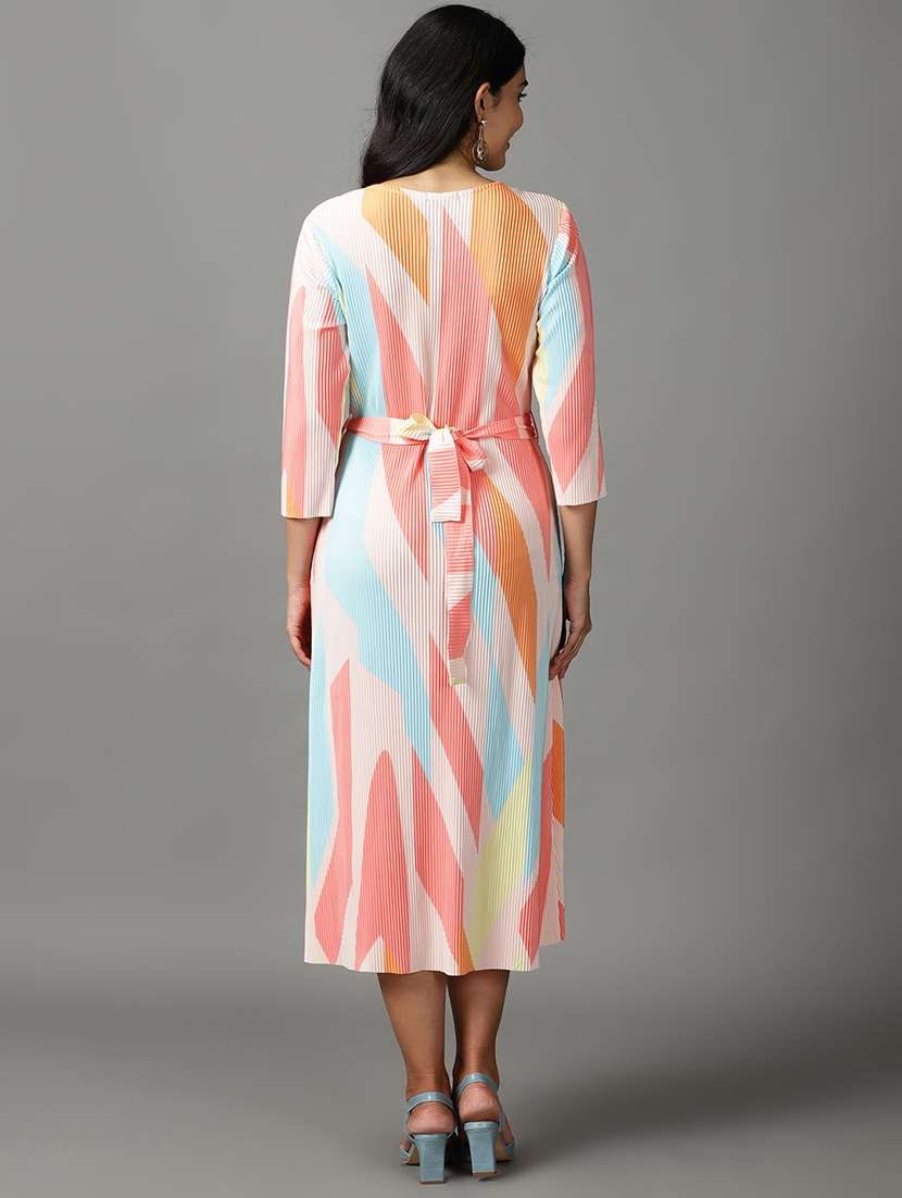 Women's Geometric Dress - 19159743 -  Standard Image - 3