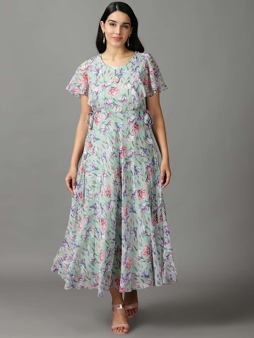 women's fit & flare floral dress