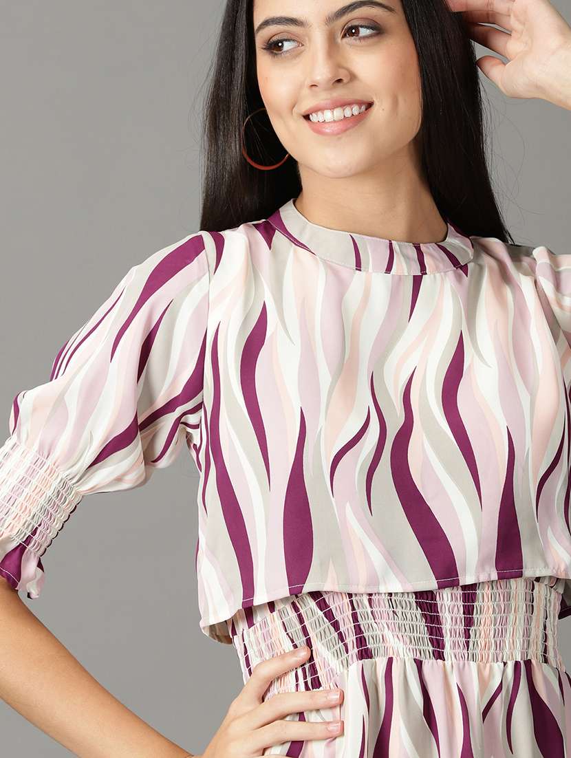 women's printed dress - 19159759 - Standard Image - 5
