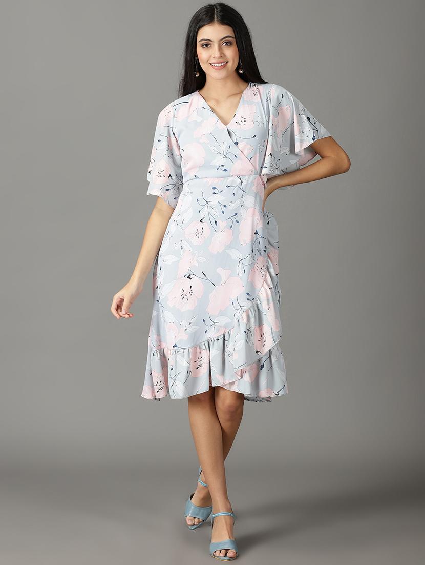 women's wrap floral dress - 19159765 -  Zoom Image - 0