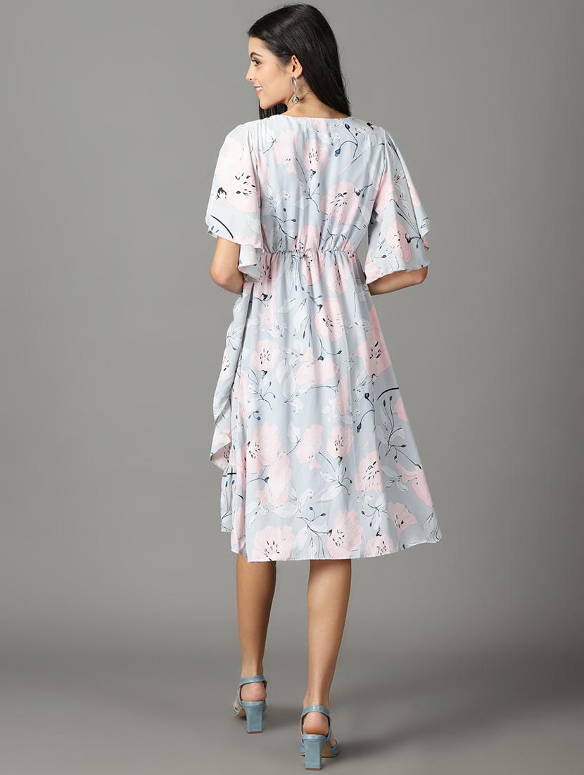 women's wrap floral dress - 19159765 - Standard Image - 3
