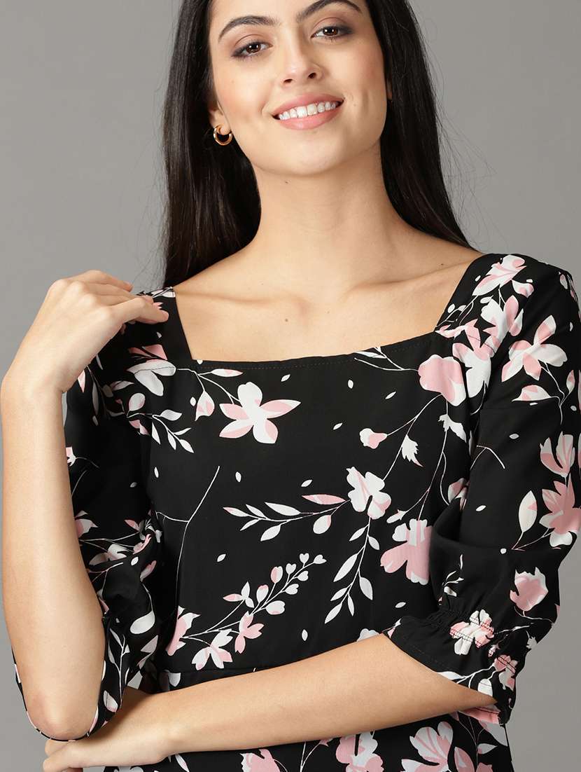 women's tiered dress floral dress - 19159769 -  Standard Image - 5