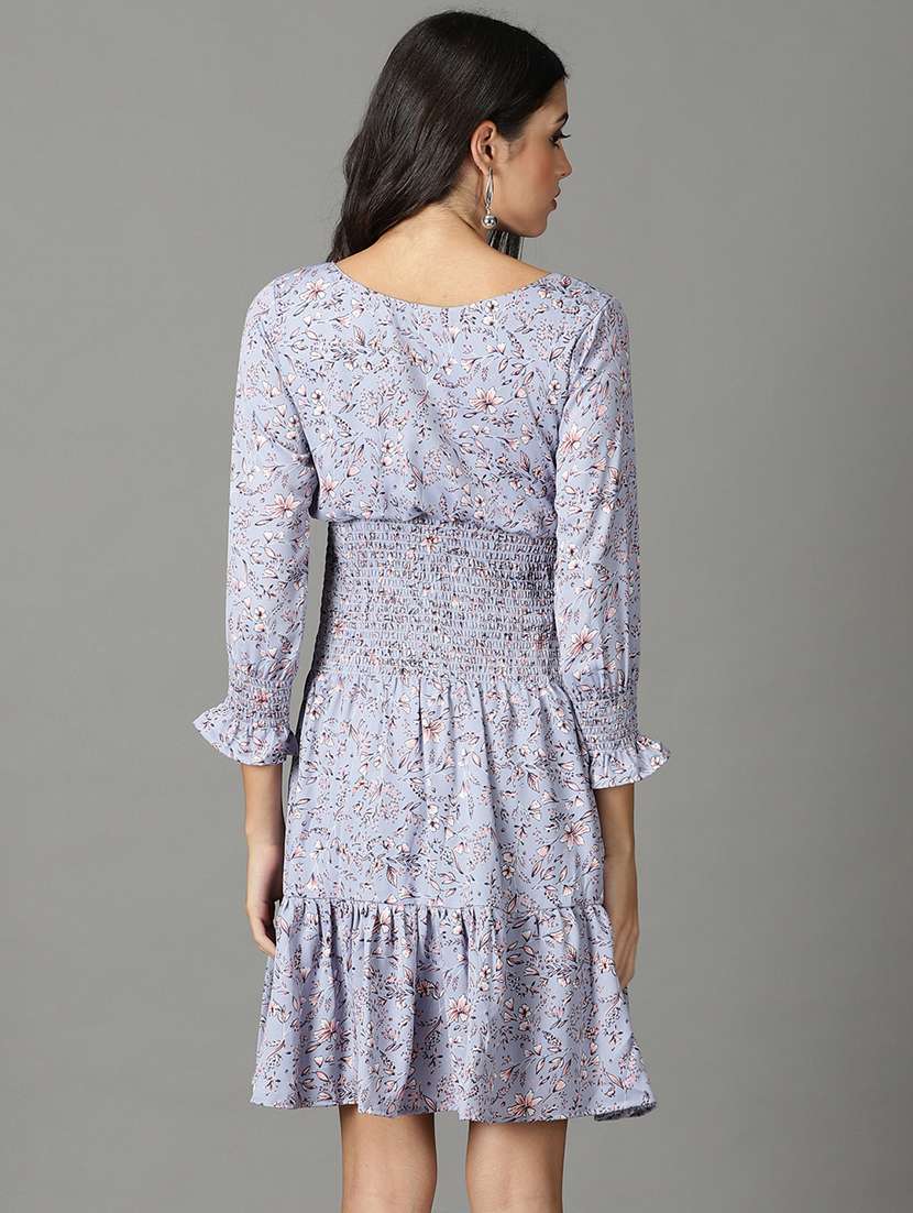 women's tiered dress floral dress - 19159771 - Standard Image - 3