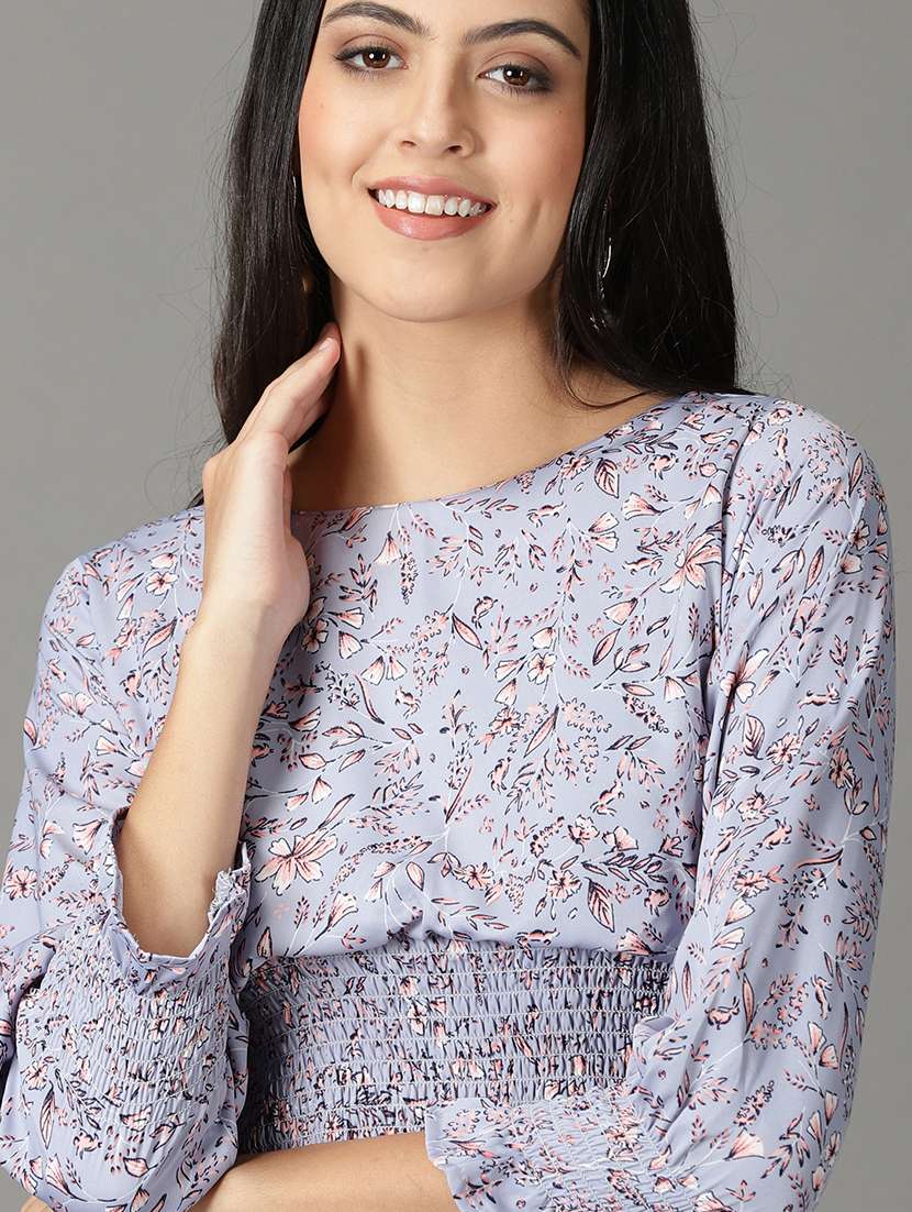 women's tiered dress floral dress - 19159771 - Standard Image - 5