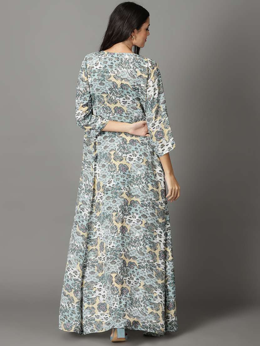 women's fit & flare floral dress - 19159773 -  Standard Image - 3