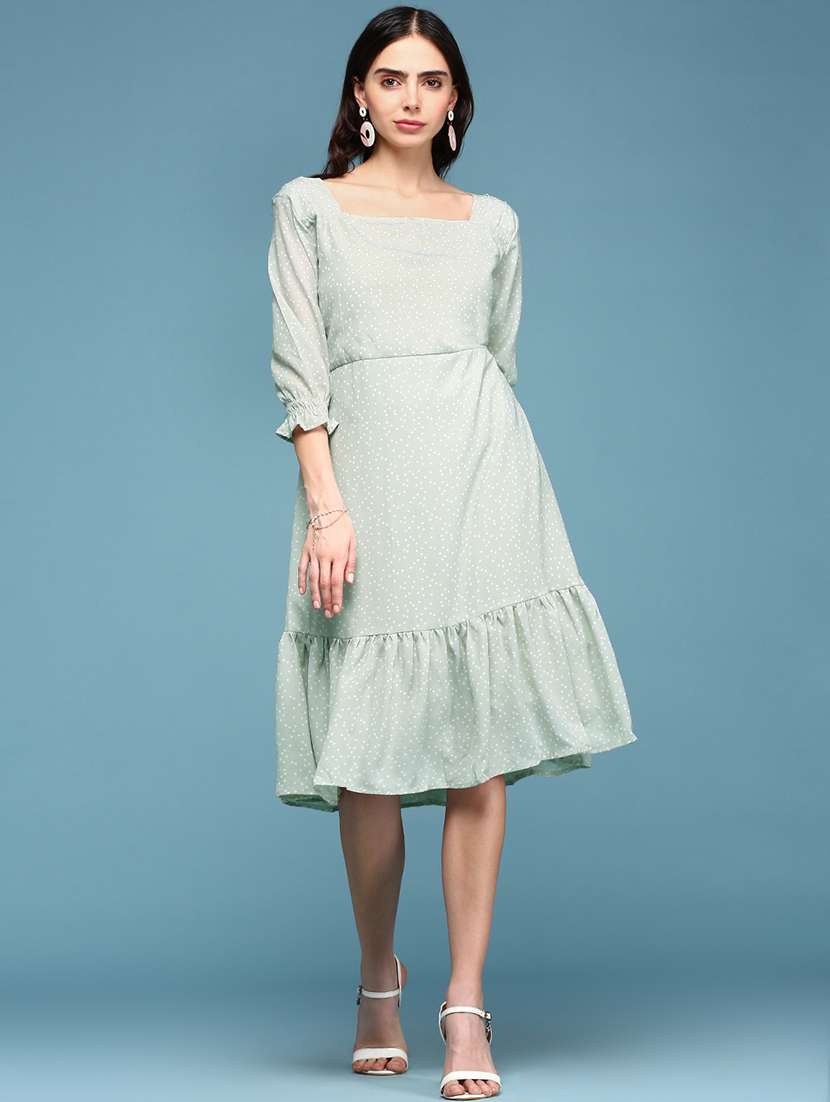 women's tiered dress printed dress - 19159776 -  Zoom Image - 0