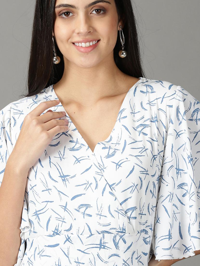 women's wrap polka dots dress - 19159780 - Standard Image - 5