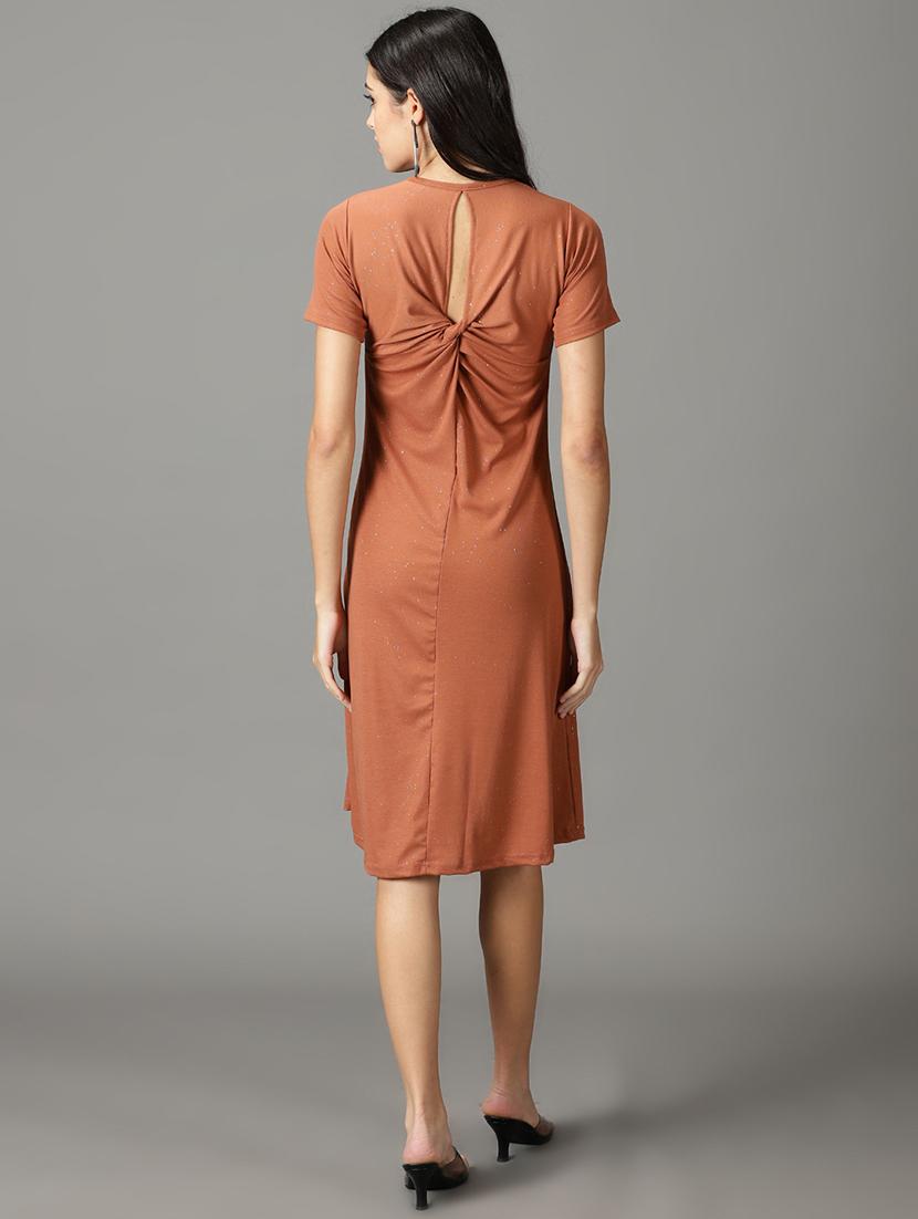 women's solid dress - 19159784 - Standard Image - 3