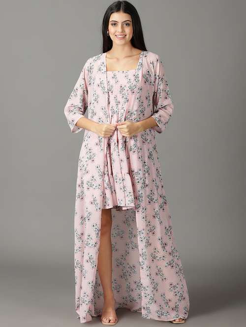 women's fit & flare floral dress - 19159789 - Standard Image - 0
