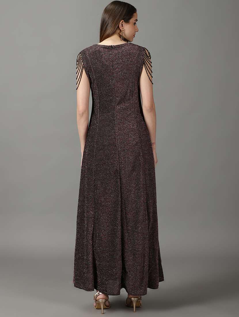 women's  self design dress - 19159835 -  Standard Image - 3