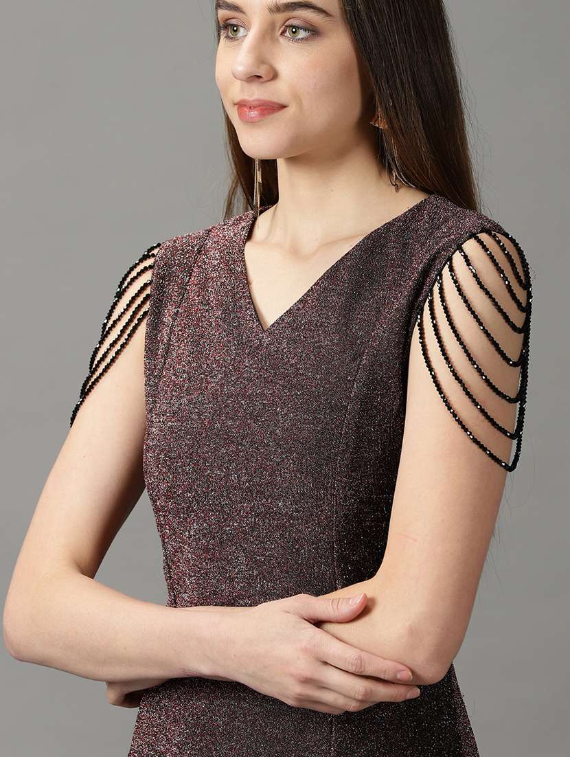 women's  self design dress - 19159835 -  Standard Image - 5