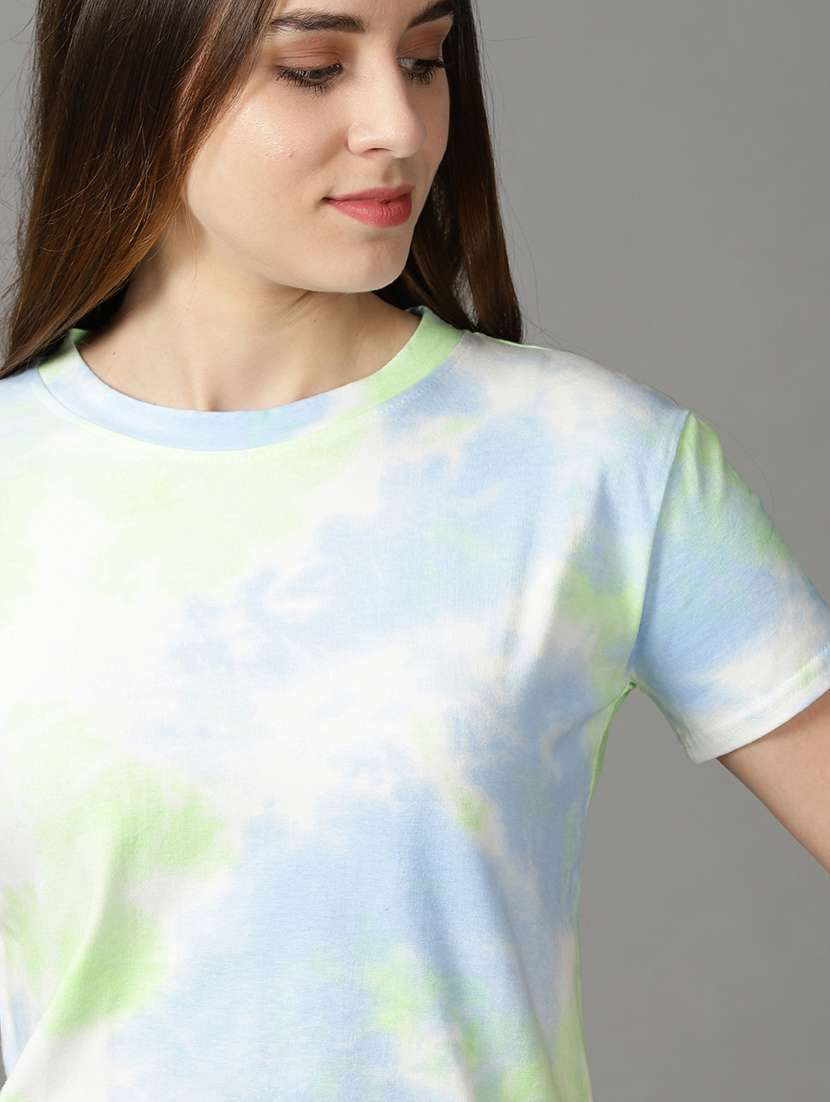 women's all over print crew neck t-shirt - 19159852 - Standard Image - 5