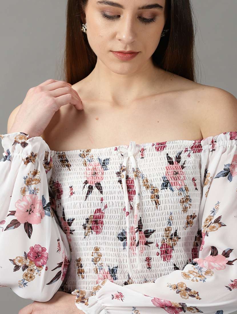 women's blouson tie-up neck top - 19159855 -  Standard Image - 5