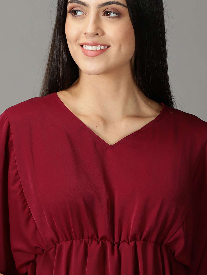 women's peplum v neck top - 19159883 -  Standard Image - 5