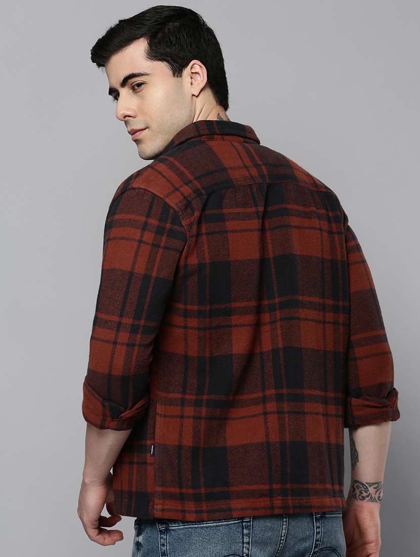 mens checks casual shirt - 19159933 -  Standard Image - 3