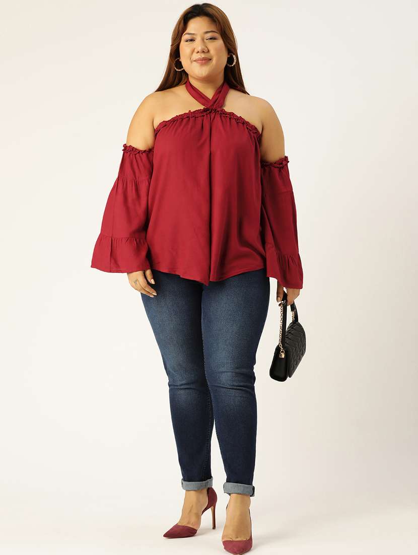 women's straight halter neck top - 19160293 -  Standard Image - 3