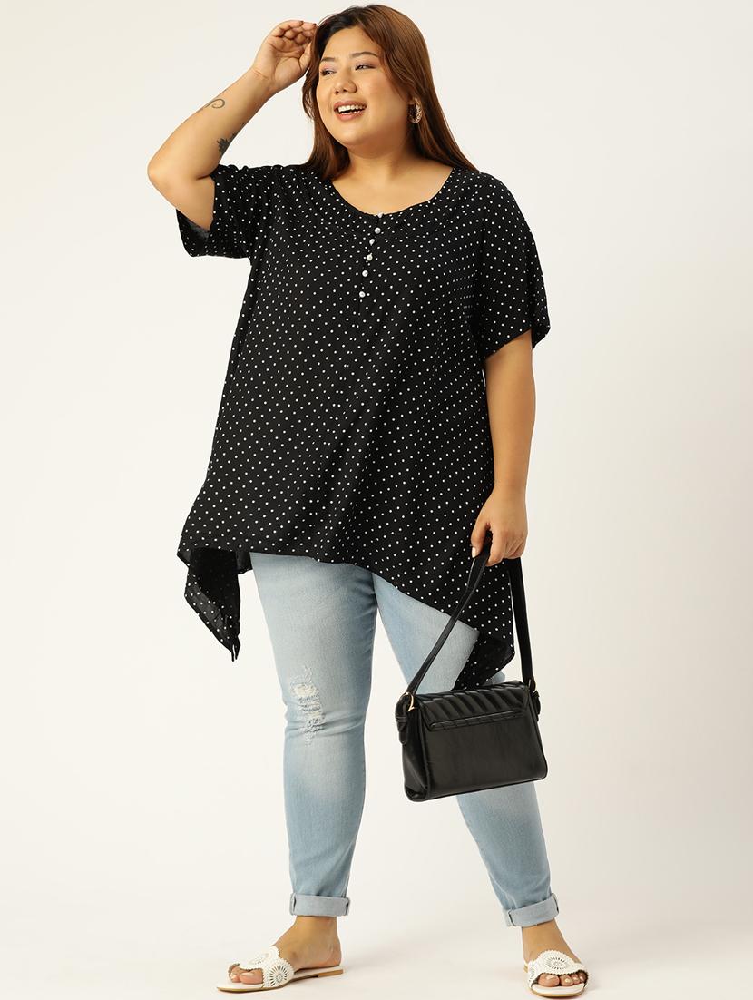 women's asymmetric round neck top - 19160415 - Standard Image - 3