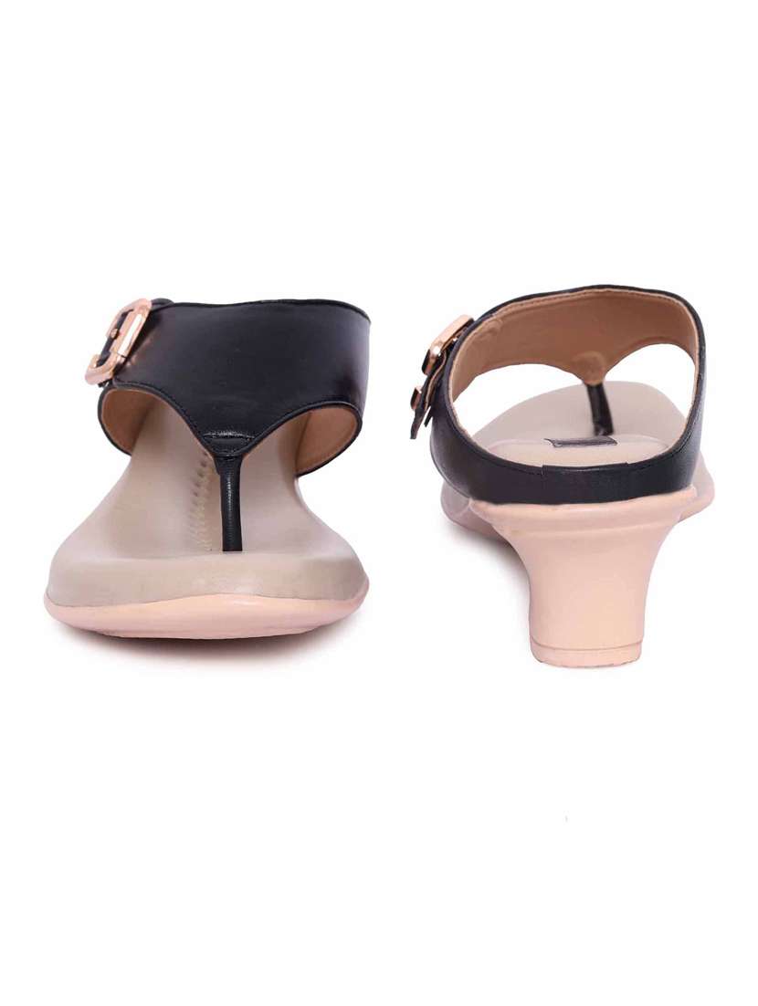 women black one toe sandal - 19160742 -  Standard Image - 3