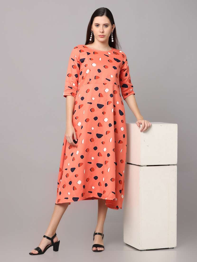 women's abstract dress - 19160762 - Standard Image - 3