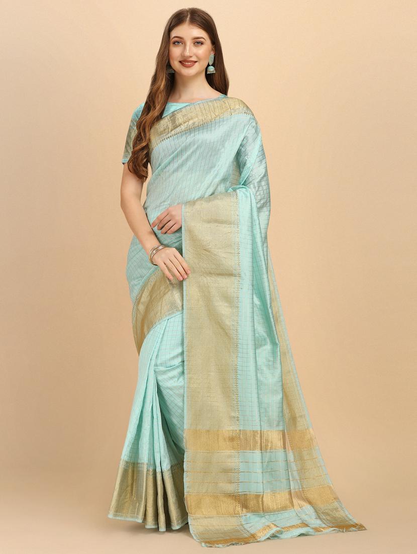 self design banarasi saree - 19161272 - Zoom Image - 0