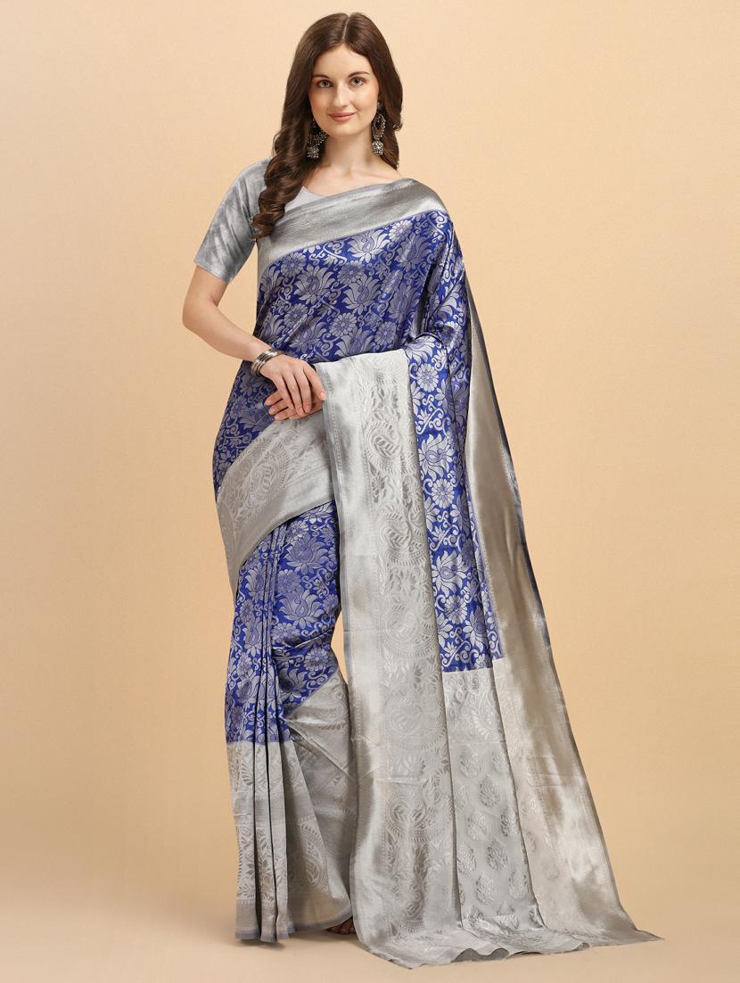 women's banarasi saree with blouse - 19161305 -  Zoom Image - 0