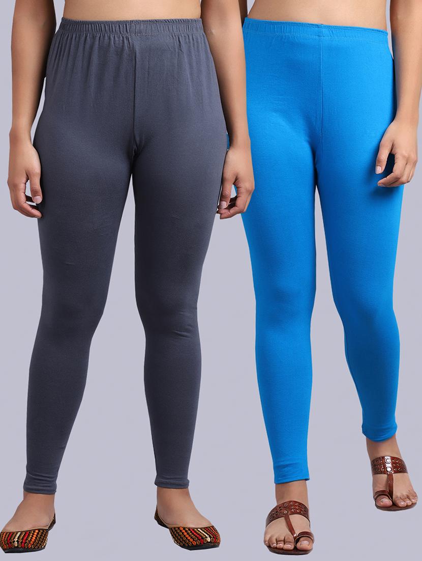 set of 2 cotton lycra legging - 19161564 - Zoom Image - 0